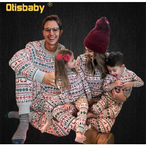 Christmas Family Pajamas Mother Father Daughter Son Xmas Sleepwear Clothing Set Adult Kids Matching Family Outfits Mommy and Me
