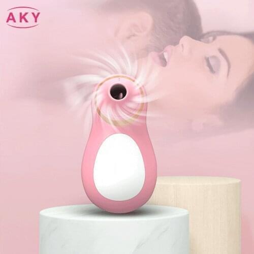 Cute Penguin Sucking Vibrator for Women Dildo Nipple Clitoris Stimulator Suck Oral Pussy Licking Sex Toy for Women Adult Couple