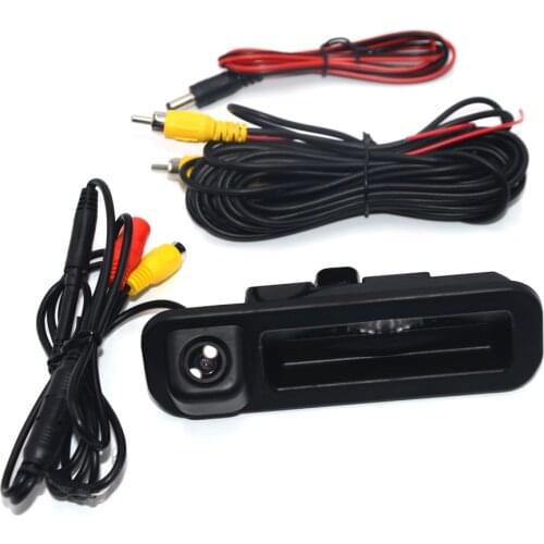 Special Car Rear View Camera For Ford Focus 2 3 2012 2013 Trunk Handle Trajectory Camera Color Night Vision Waterproof