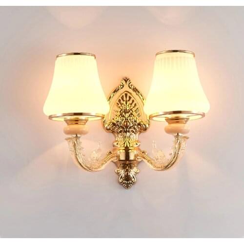 Classic Nordic Led Wall Lamp Glass Bedside Lamp Modern Wall Light Fixtures Decorative Applique Murale for Indoor Hotel Bedroom