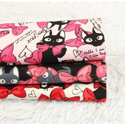 Handmade DIY Garment Dress Print Half Yard Thick Cotton Fabric Cartoon Sewing Tissu 100% Cotton Children Brocade Fabric Plain