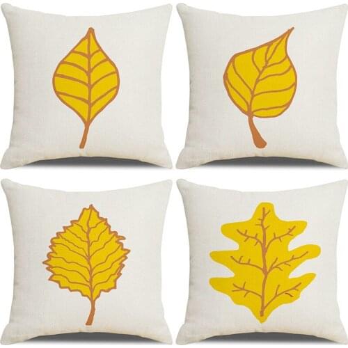 Comfortable Pillowcase Pillow Cushion Pineapple Leaf Yellow Bed Home Pillow Cushion Sofa Car Waist Throw Cushion