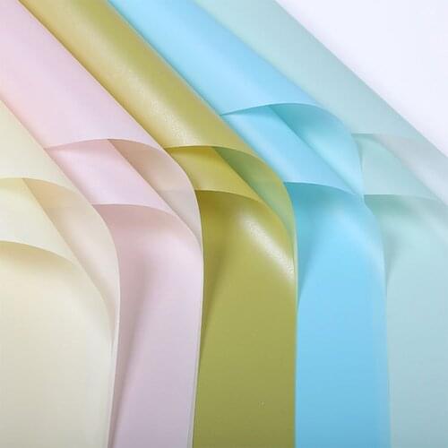 2 Sheet 60*60cm Solid Color Fog Surface Bouquet Wrapping Paper Frosted Paper Flowers Gifts Box Wrapping DIY Handmade Decor Paper