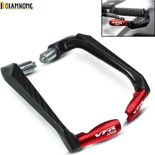 VFR1200 LOGO Motorcycle Handlebar Grips Guard Brake Clutch Levers Guard For Honda VFR 1200 F 2010 2011 2012 2013 2014 2015 2016
