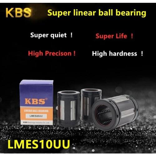 100pcs KBS super Linear Bearing LMES10UU 10*19*29mm Plastic linear ball bearings bushing for 10mm linear rod shaft CNC parts
