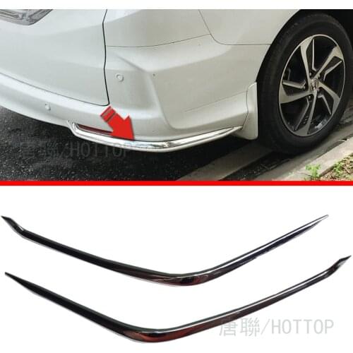 2pcs/set Chrome Rear fog lamp trim for Honda odyssey high quality abs Rear corner Bumper Guard Cover car styling 2015 2016 2017