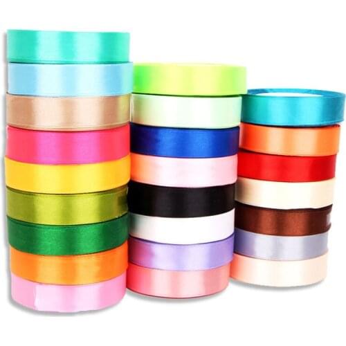 25Yards/Roll 20mm Silk Satin Ribbons for Crafts Bow Handmade Gift Wrap Party Wedding Decorative Ribbons