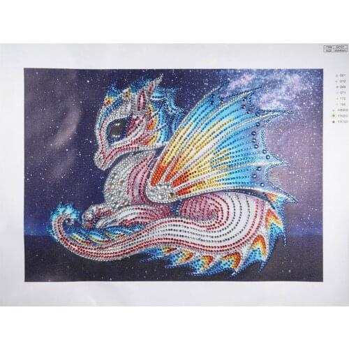 5D Special Shaped Partial Drill Diamond Painting Fairy dragon Diamond Embroidery Cross Stitch Diamond Mosaic