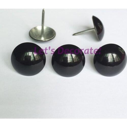 Free DHL shipping 1000pcs/lot 19mm Black Color Printed Home or Garden Decorative Tack, Hobnail, Upholstery Nail