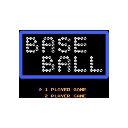 Baseball Region Free 8 Bit Game Card For 72 Pin Video Game Player