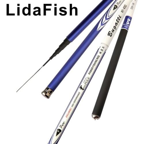 LidaFish brand carbon hand rod 2.7-7.2 meters net fishing weight 1500 grams ultra-light super hard stream rod fishing rod