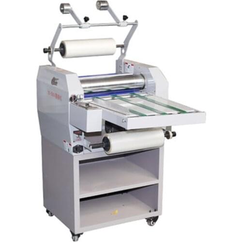 DC-5001 Laminator Hot and Cold paper Laminating Machine Single Double Anti-Curling Steel Roller Structure Electric Heating