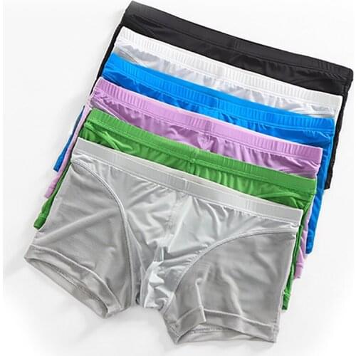 Men Boxer Shorts Ultra-thin Mesh Breathable Underwear Calzoncillos Boxershort Calecon Homme Gay Panties Cueca Slip Hombre Trunks