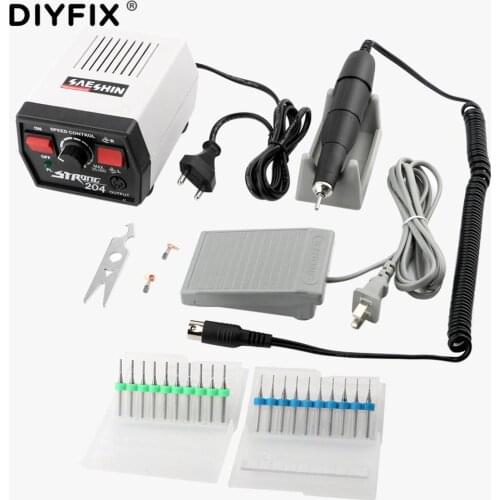 Electric Nail Drills Machine Manicure File Jade Nuclear Wood Carving Beauty Teeth Sculpture Polish Art Equipment Strong 204 102L