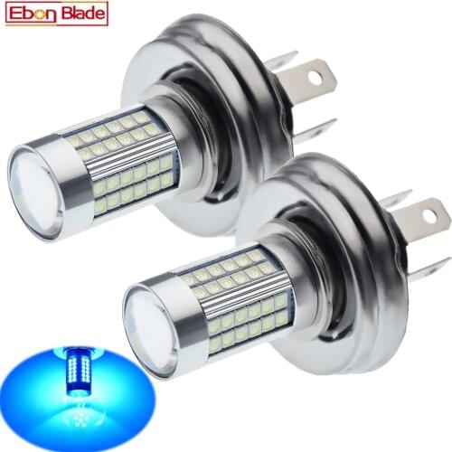 1Pair P45T R2 Motorbike LED Headlamp Light Hi/Lo Beam Car Motorcycle Tractor Fog Bulb Lamp Ice Blue 8000K Headlight 12V 24V DC