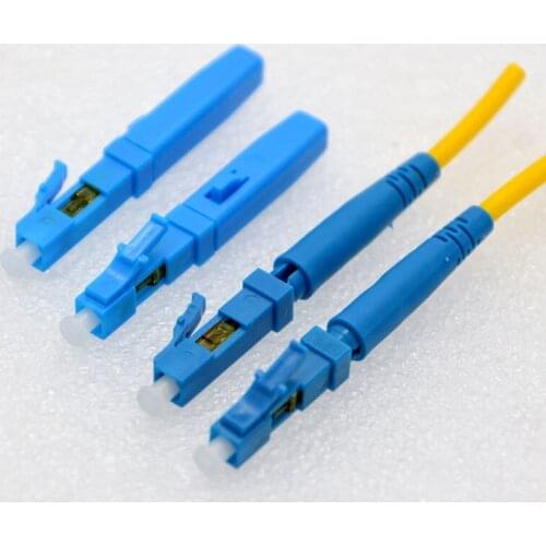GONGFENG 10pcs New LC/UPC Round Cable Rapid Optical Fiber Quick Connector LC indoor Fast Cold Splice Free shipping to Brazil