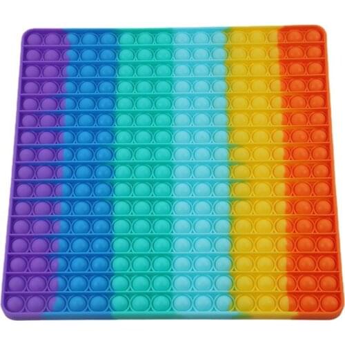 Big Size Push Bubble Fidget Toys Adult Decompression Children Puzzle Autism Irritability Interactive Game Gift Fideget поп ит