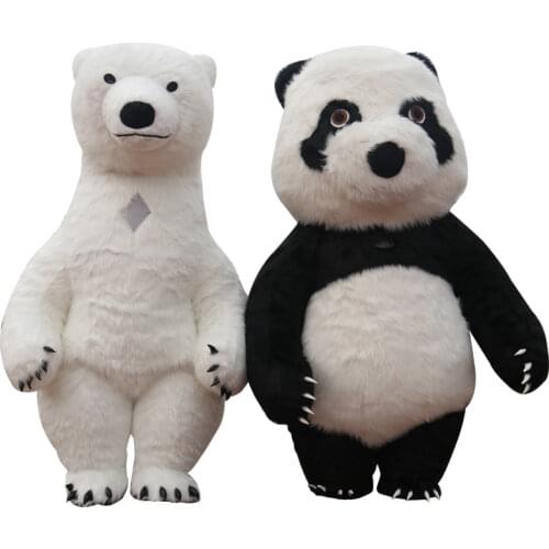 Air Inflation Panda Polar Bear Mascot 2.6m 3m Costume for Advertising Customize Adult for Wedding Mascot Costume Animal Costume