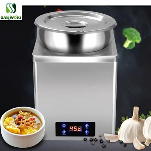 7L Commercial food insulation bucket buffet soup warming machine milk tea pearl heating machine chocolate warmer machine