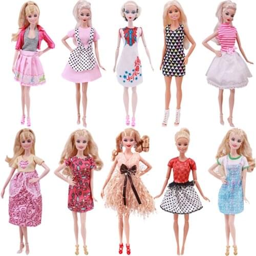 Doll Clothes Dress For Barbies Casual & Party Wear Doll Outfit Clothes Accessories Girls Toy Gift