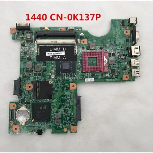 Free shipping for Inspiron 1440 Laptop Motherboard CN-0K137P 0K137P K137P 08265-1 48.4BK09.011 GM45 DDR3 working well