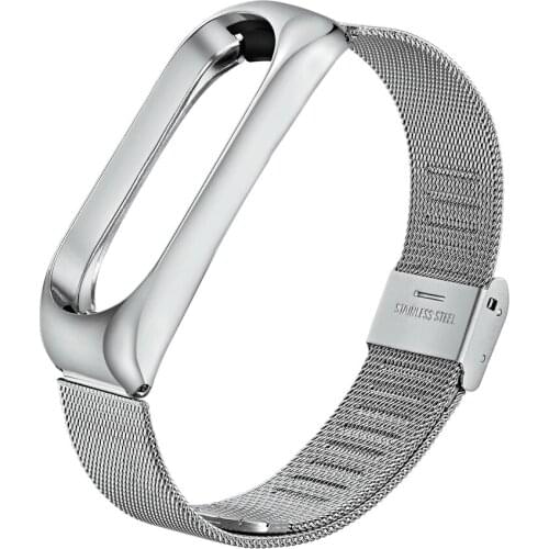 For Mi Band 3 Bracelet Stainless Steel Metal Wrist Strap for Xiaomi Mi Band 3 Screwless Belt Wristband for Mi Band 3 Accessories