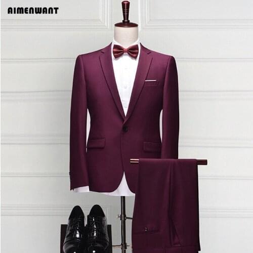 Mens Jacket+Shirt+Pants 3 Piece Business Gentle Man Slim Blazer Male Interview Formal Suit Groomsman Wedding Prom Suits Sales