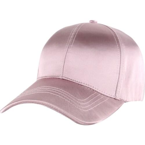 New women casual satin solid baseball caps Men breathable snapback hats Hip hop caps casquette gorras