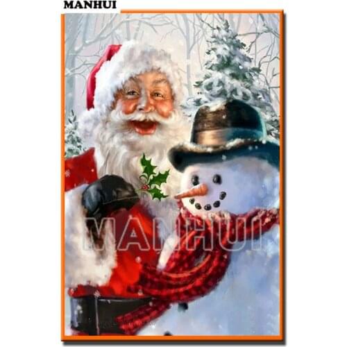 New Needlework diamond embroidery Hot sale 5d diamond painting Santa Claus mosaic picture handmade rhinestone Home decor MH564