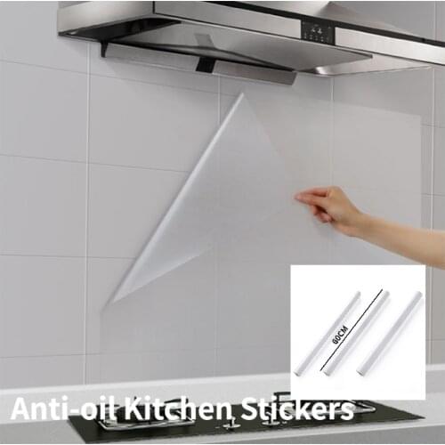 Anti-oil Tile Stickers Water Oil Proof Self-adhesive Kitchen Degreasing Stickers High Temperature Resistance Tile Wall Sticker
