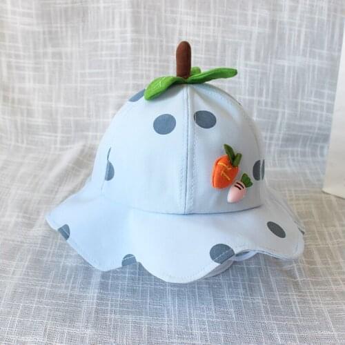 Spring Summer Leaves Novelty Net Yarn Bucket Hat For Kids Boys Girls Outdoor Panama Sun Caps Children Cotton Fall Hats