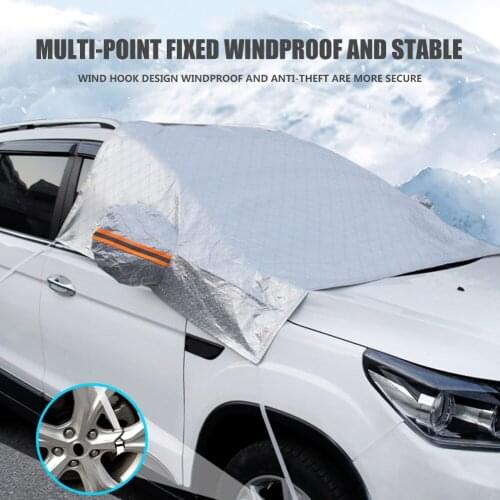 Universal Car Covers Car Windshield Cover with Reflective Bar Anti-frost Dust Protector Snow Glass Snow Cover Dust Protector