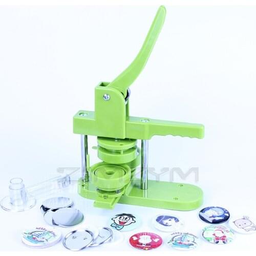 58mm Badge Punch Press Maker Machine DIY Button Parts Tinplate chest machine badge machine set tools With 100 Circle