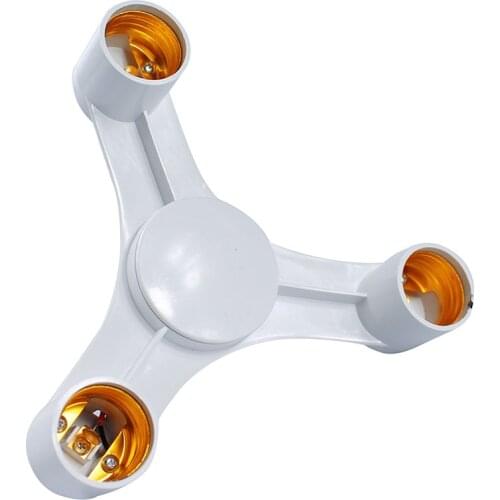 High Quality 3 In 1 E27 to E27 LED Lamp Bulbs Socket Splitter Adapter Holder For Photo Studio SP99