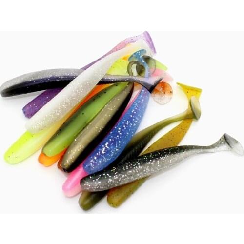 10pcs/Lot Soft Lures Silicone Bait 5.5cm 1.2g Goods For Fishing Sea Fishing Pva Swimbait Wobblers Artificial Tackle