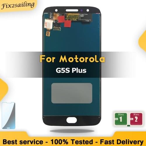 100% Tested LCD For Motorola Moto G5S Plus XT1802 Xt1803 XT1805 Xt1086 Display Touch Screen Digitizer Assembly Replacement