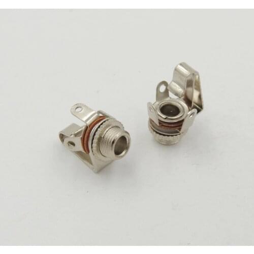 100PCS 1/8" 3.5mm female Mono Jack Chassis Panel mount Socket With Switch Audio Solder CONNECTOR