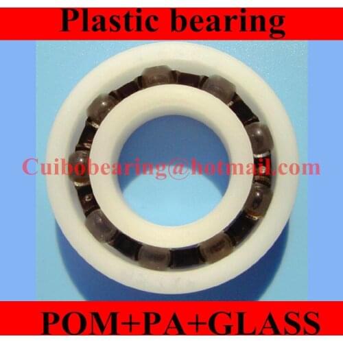 100PCS 606 POM Plastic bearings 606 PA Glass Balls size:6x17x6mm