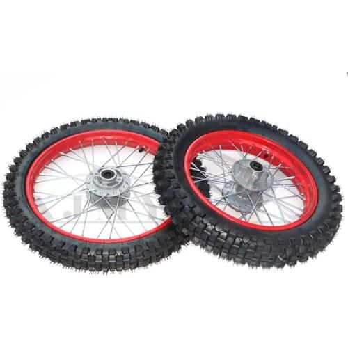 110 Apollo Mini Golf Cross Country Motorcycle Accessories 90 / 100-14 70 / 100-17 Inch Tire with Hub