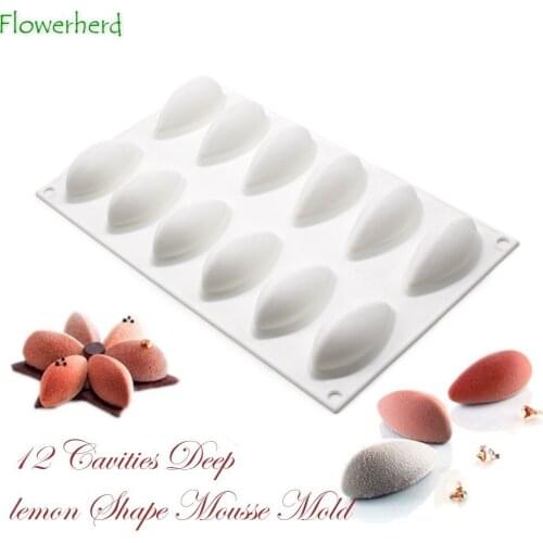 12-hole Shell Molds Fondant Cake Silicone Mold Baking Utensils Handmade Soap Mold Cake Decorating French Dessert Molds