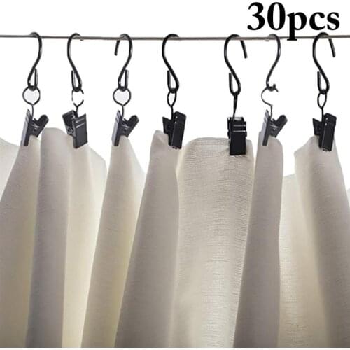 30PCS Curtain Clip Multipurpose Heavy Duty Metal Hook Clip Party Light Hanger Home Bathroom Accessories