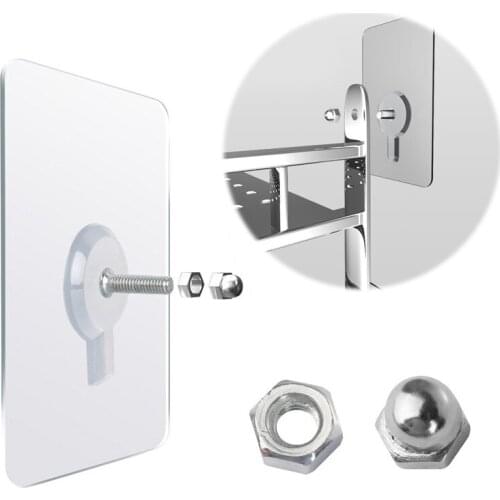 5/10pcs Punch-Free Screw Stickers Wall Picture Non-Marking Hook Invisible Traceless Picture Hanging Kitchen Bathroom Hanger Hook