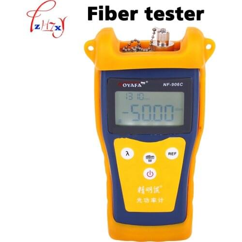 9V Hand-held Optical Fiber Tester NF-906C LCD Display English Optical Power Meter -50~+26 DBm Fiber Optic Tester Tool