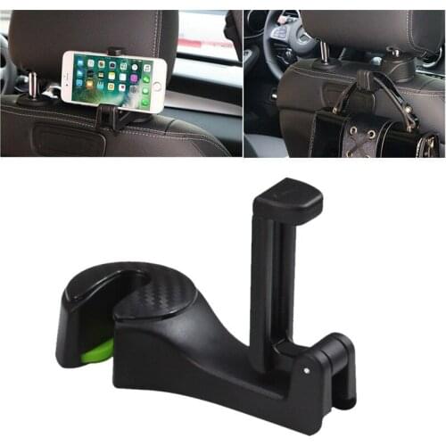 Kongyide Car Holder Auto Car Headrest Seat Back Hook Hanger Cell Phone Holder Stand Clip Tool for Smartphone mar8