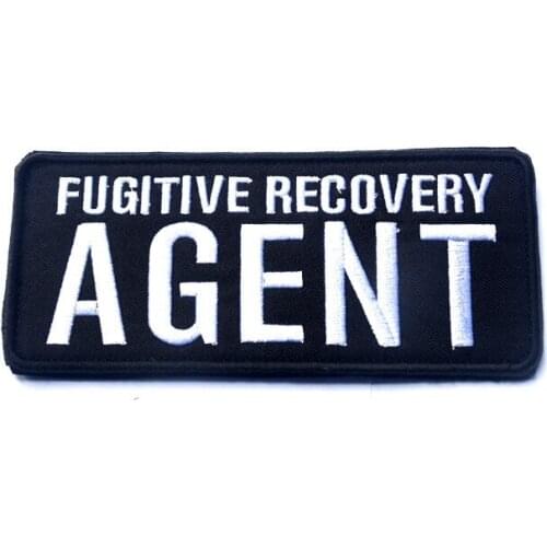 Fugitive Recovery AGENT Embroidery 10PCS/SETS FREE SHIPING