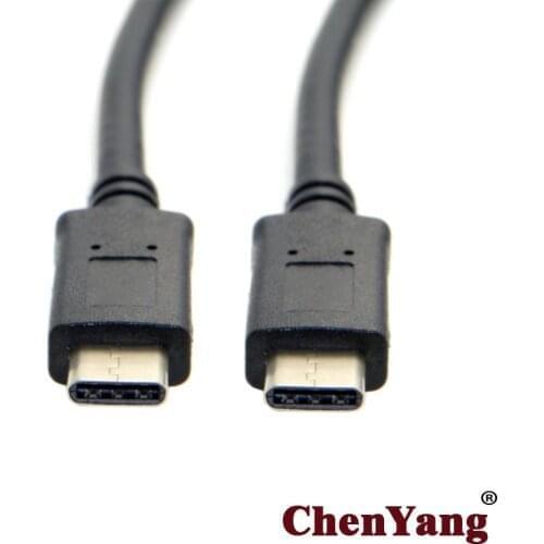 Chenyang USB 3.1 Type-C Male to USB-C Male Reversible Data Cable 2m 10Gbps for Laptop & Tablet & Phone