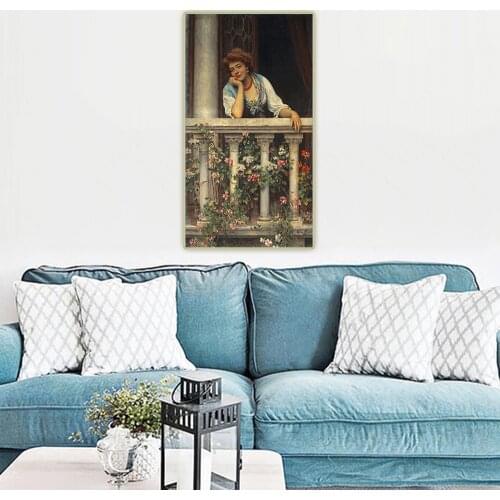 Citon Eugene de Blaas《Lovelorn, 1911》Canvas Oil Painting Artwork Poster Picture Wall Hanging Decor Home Living Room Decoration