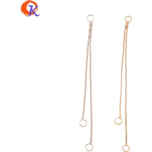 Cordial Design 50Pcs 1*55MM Jewelry Accessories/Earrings Connectors/Wire Chain/DIY Making/Genuine Gold Plating/Earring Findings