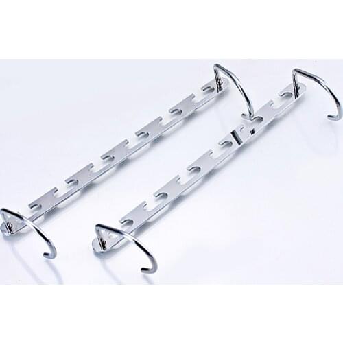 Home Stainless Steel Magic 6-Hole Hook Hanger Multifunctional Folding Hotel Drying Rack Creative Non-Slip Closet Organizer