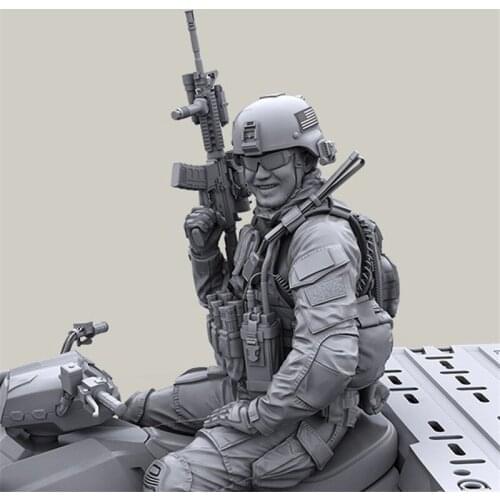 Resin Figure 1/35 Scale Model Kit Locomotive Soldier (No Car) GK Assembly Models Kit Resin Colorless Self-Assembled Toy NO.243